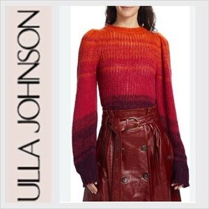 NEW ULLA JOHNSON Rosalia Gradient  pullover sweater